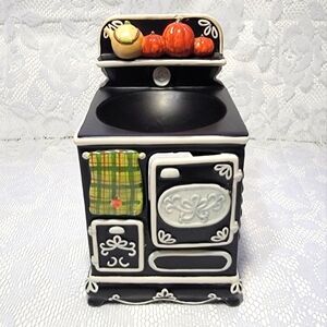 Yankee Candle Black Stove Oven Wax Warmer Kettle Pumpkins Robin Betterley Design